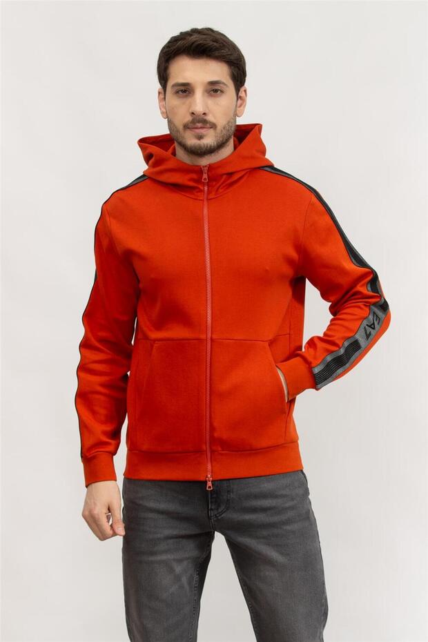 Erkek Kapüşonlu Sweatshirt - 1