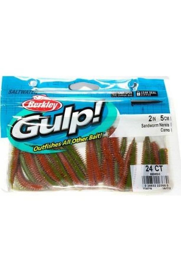 Gulp Saltwater Sandworm 5 Cm Kokulu Kurt Silikon Yem - 4