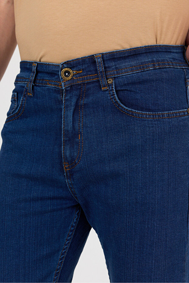 Regular Fit Esnek Jean Pantolon - 3