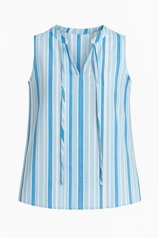 Sıfır Kol BLUZ - 3