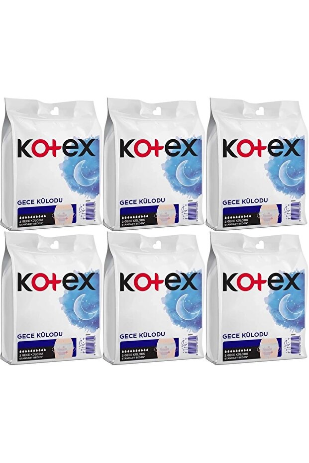 Nighttime Panties / Underpants Standard Size Special for Intensive Menstrual Periods Set of 12 6Pk*2