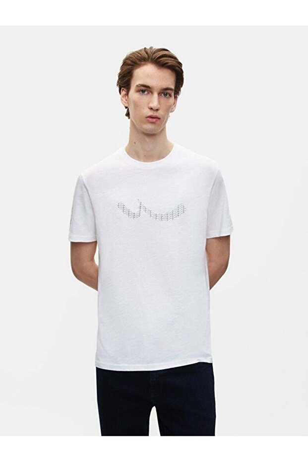 Regular Krem T-shırt - 2