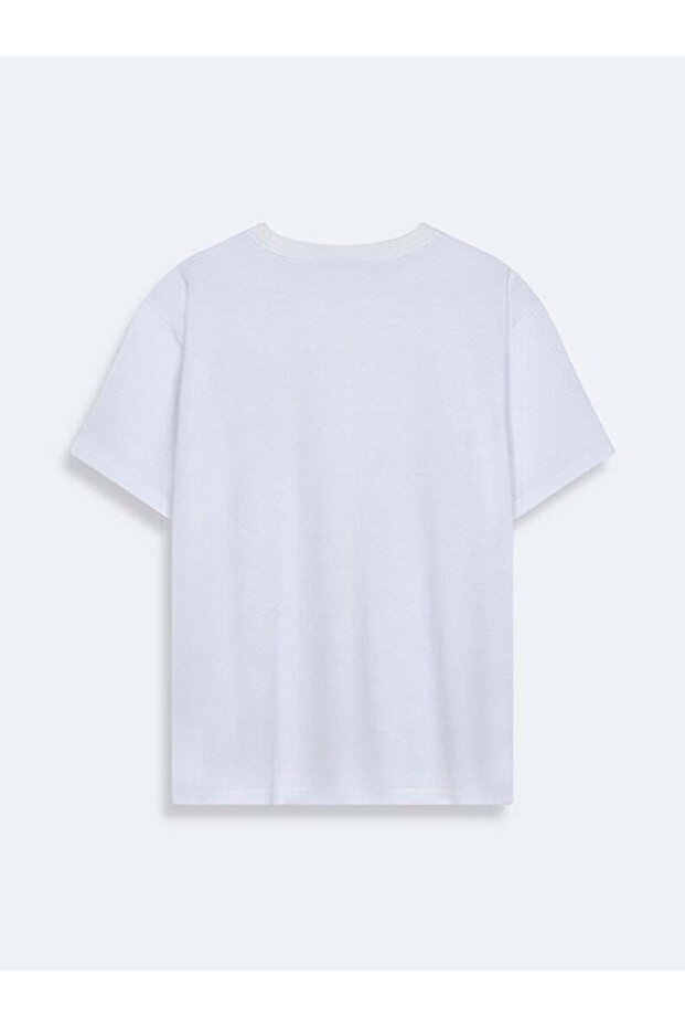 Regular Krem T-shırt - 2