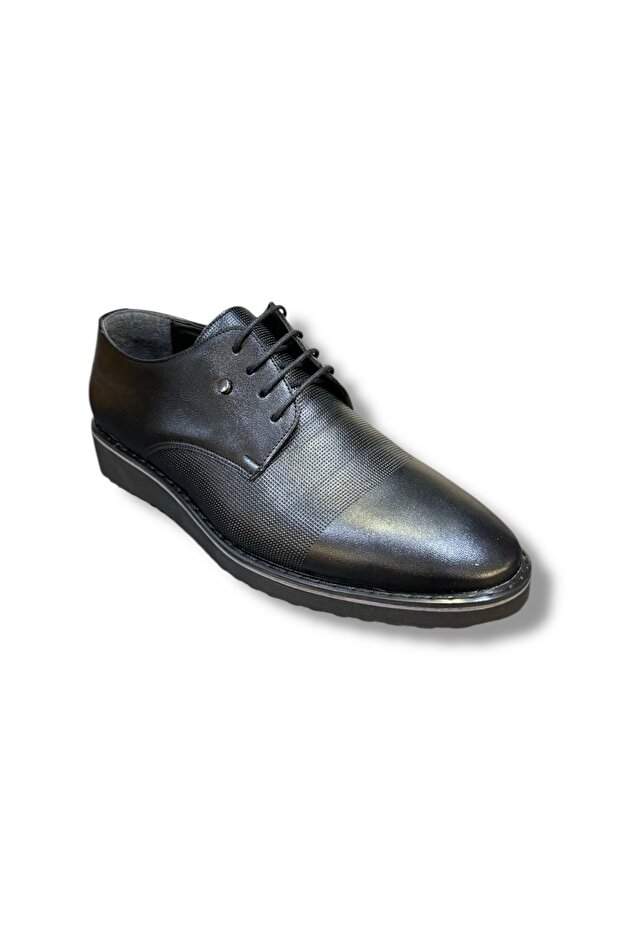 Praff Leather 2024-02 Men's Lace-Up Matte Leather Eva Sole Classic Shoes