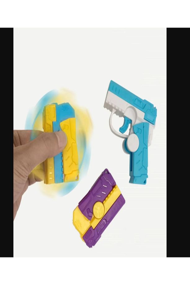 Dönüştürücü Fidget Spinner Mini Silah Stres Çarkı Oyuncak Tabancası Parmak Tabanca 1 Adet - 2