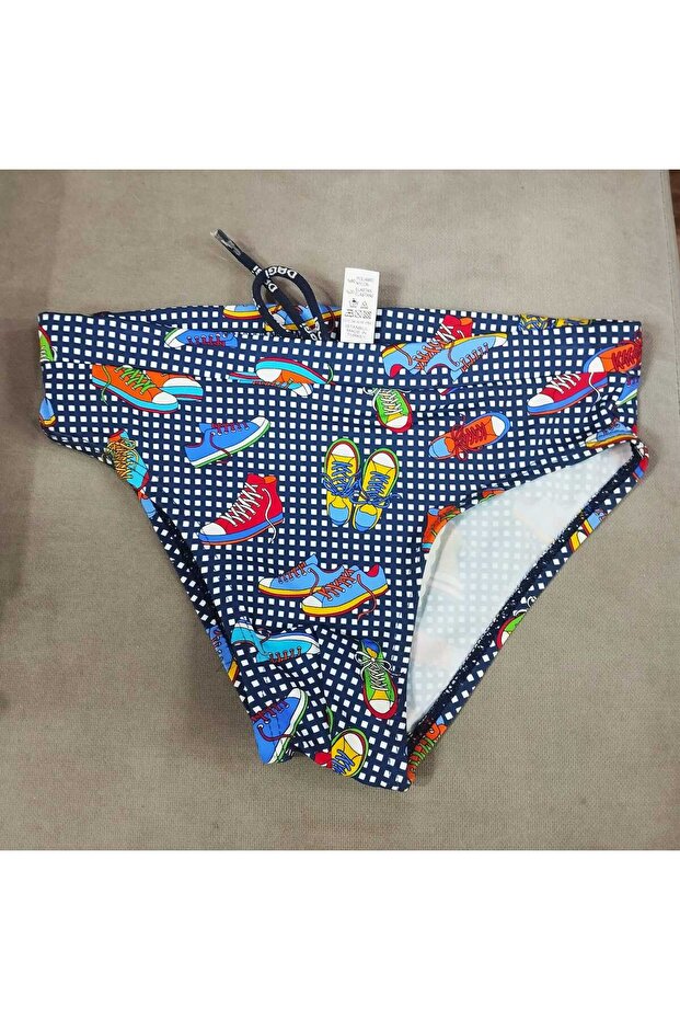 Convers Printed Stretch Boy Slip Swimsuit
