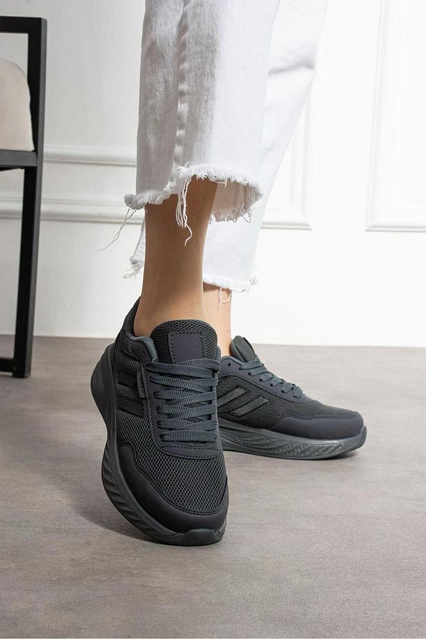 Kadın- Sneaker Spor Ayakkabısı Konforlu Esnek Kaliteli Bağcıklı Faylon Taban Kullanışlı - 1