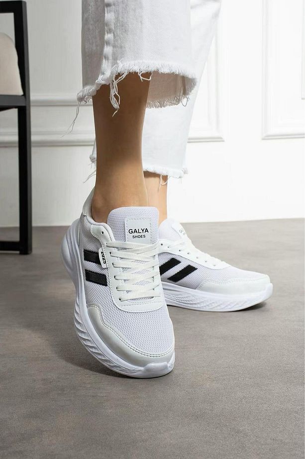 Kadın- Sneaker Spor Ayakkabısı Konforlu Esnek Kaliteli Bağcıklı Faylon Taban Kullanışlı - 1