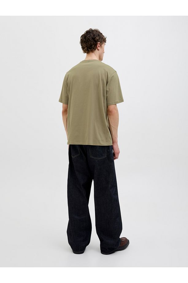 Jack Jones Jorfrederıksberg Box Scrıpt Tee Ss Cn Ln Erkek Yeşil Tshirt 12278266-21 - 3