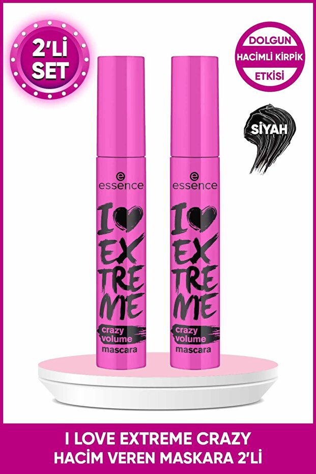 I LOVE EXTREME CRAZY HACİM VEREN MASKARA 2'Lİ - 1