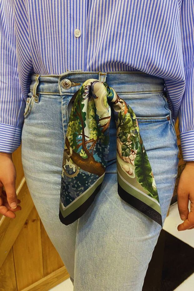 Eșarfă cu model leopard - 3