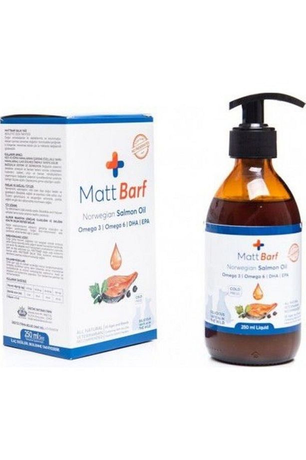 Matt Barf Kedi Köpekler Için Balık Yağı 250 ml - 1