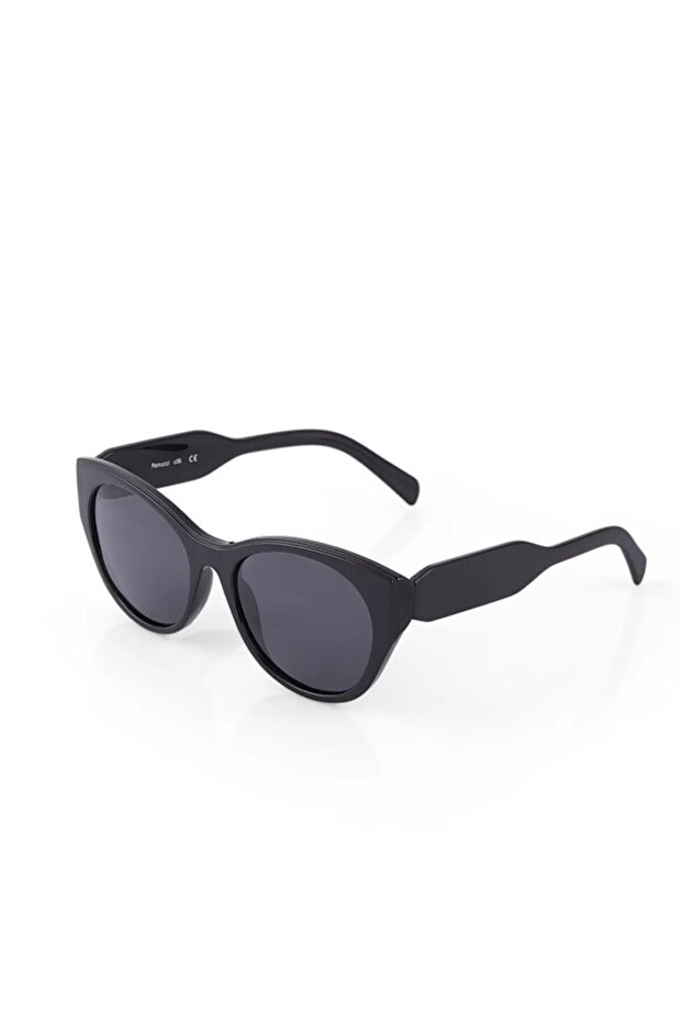 Black Cat Eye Rimmed Bone Stylish Women's Sunglasses