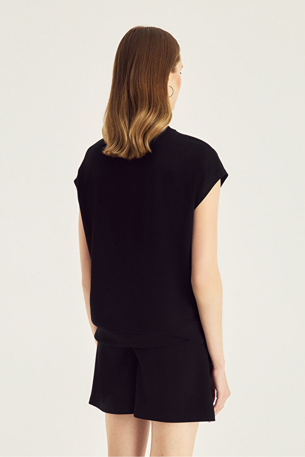 Zımba Detaylı Örme Bluz - 4