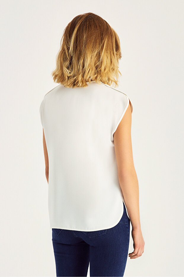 Çiçek Baskılı Bluz - 4