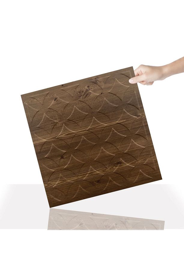 Kendinden Yapışkanlı 3d Kabartmalı Antik Retro Desen Pvc Duvar Panel 41x41 Cm/ 6 Adet /1 M² - 1