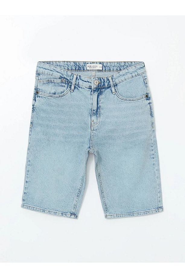 LCW Jeans Indigo Standart Kalıp Erkek Jean Şort - 3