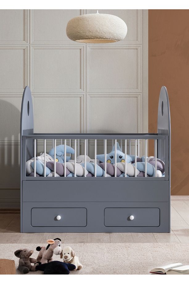 Lotus Büyüyen Karyola / Komple Mdf - Lake / Ücretsiz Kurulum / Ortopedik Yaylı Yatak Dahil - 4