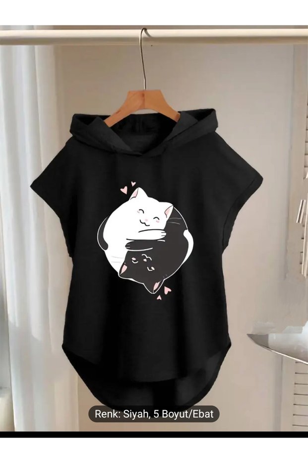 Lerixmod Women's Combed Cotton Two Thread Bat Sleeve Hoodie