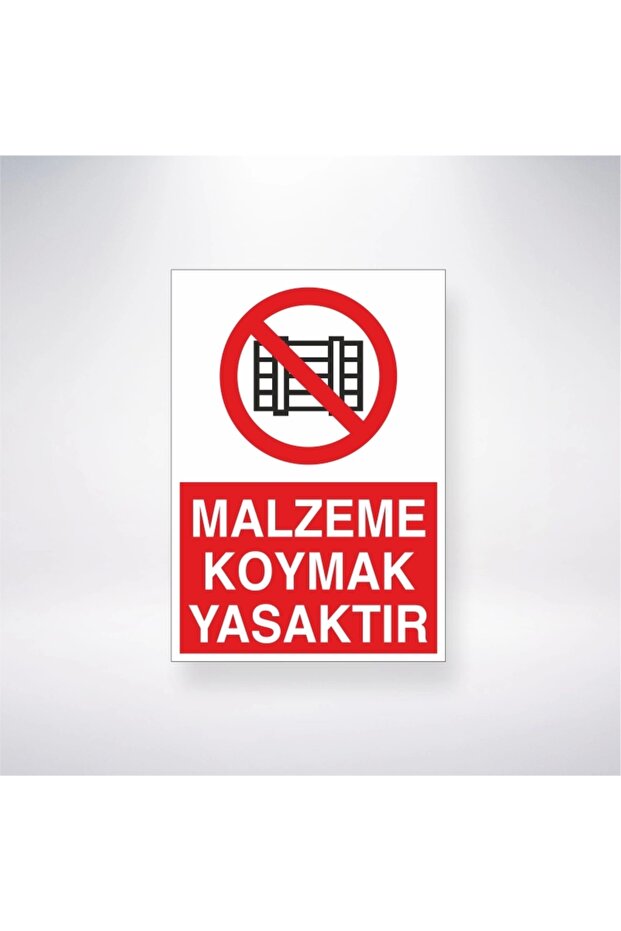 It Is Prohibited to Put Material Sticker 20X28 cm