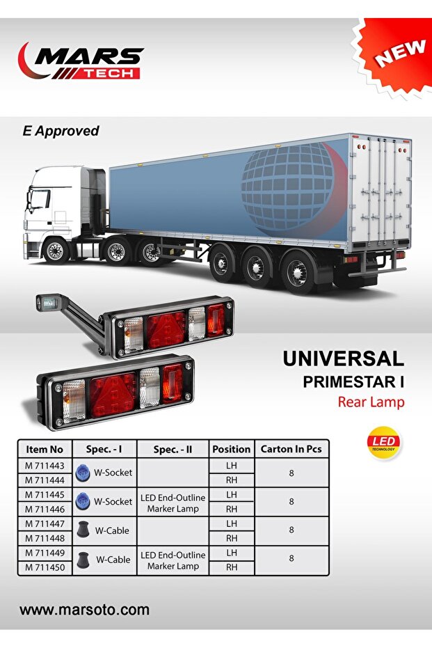 KRONE DORSE YENİ MODEL STOP LAMBA MARS MARKA SAĞ - 4
