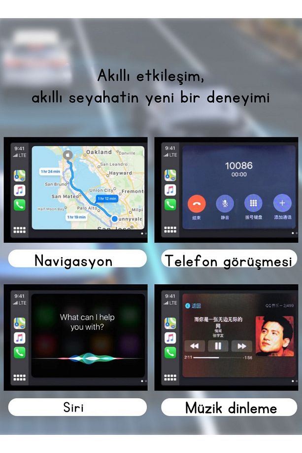 Mini Carplay 2in1 Araç Kiti Wireless/kablosuz Carplay Ve Android Araç Adaptörü Type-c Usb'li - 3