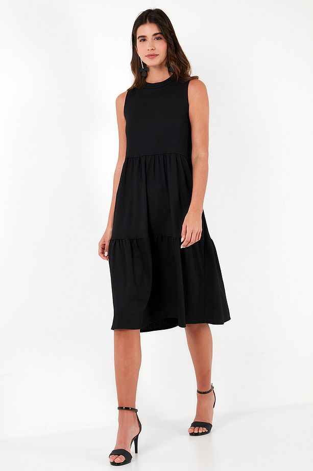 Regular Fit Kolsuz Midi Elbise ELBİSE 5869008 - 5