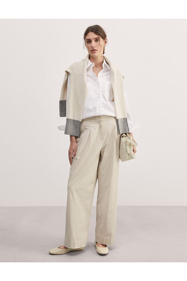 Wide Leg Chino Pantolon - 2