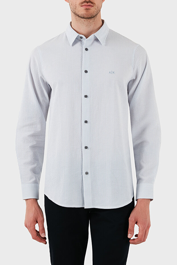 100% Cotton Regular Fit Long Sleeve Shirt Men's Shirt Xm000429 Af13141 Mb004