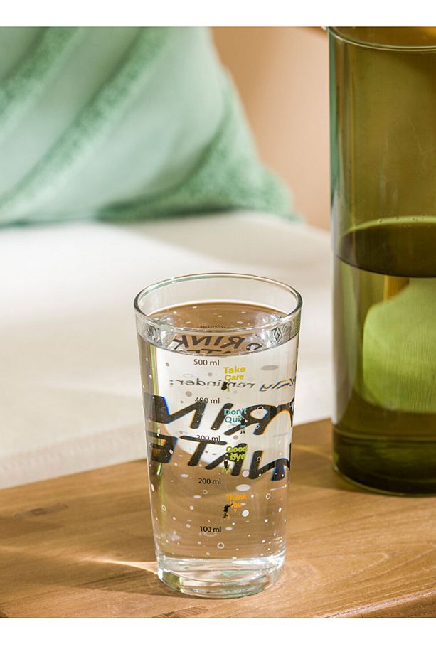 LCW HOME Karişik Baskılı Cam Su Bardağı 500 ml - 2