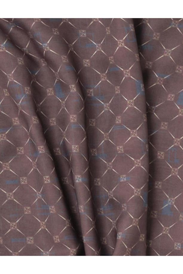 Monogram Desenli Şal Acı Kahve - 2