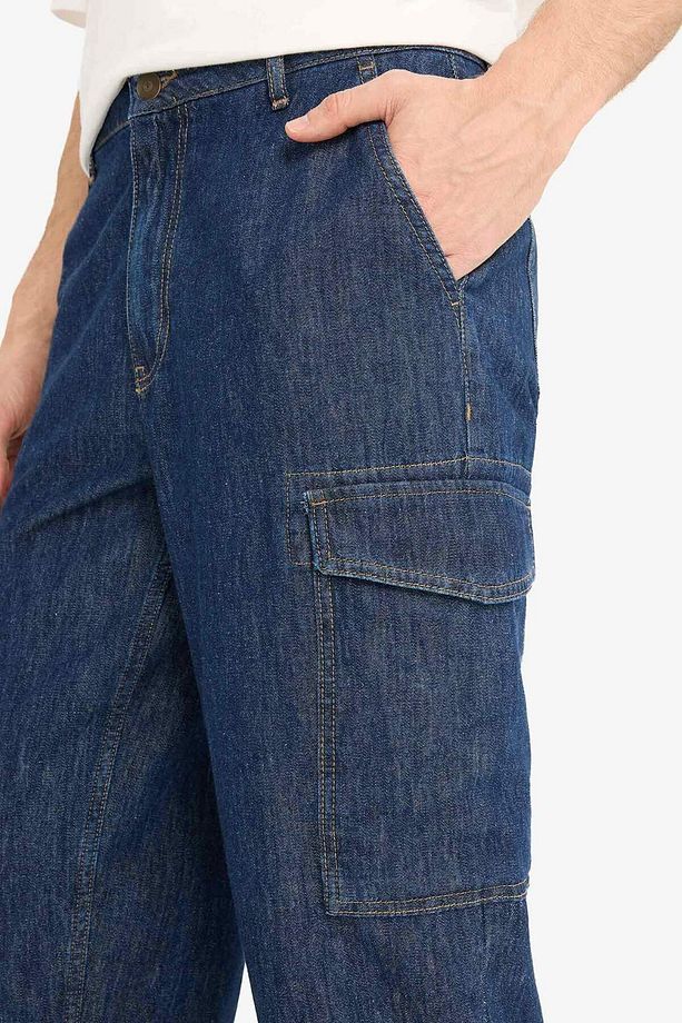 %100 Pamuk Hafif Kumaş Regular Fit Jean Uzun Bermuda Şort F4222ax25sm - 6