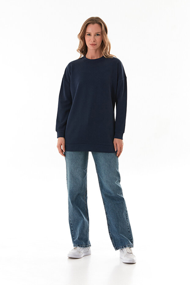 Basic Bisiklet Yaka Modal Tunik - 2