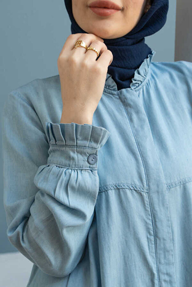 6638- Ferace Mavi - 8