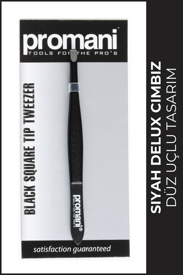 Promani Siyah Düz Uçlu Cımbız Pr-920