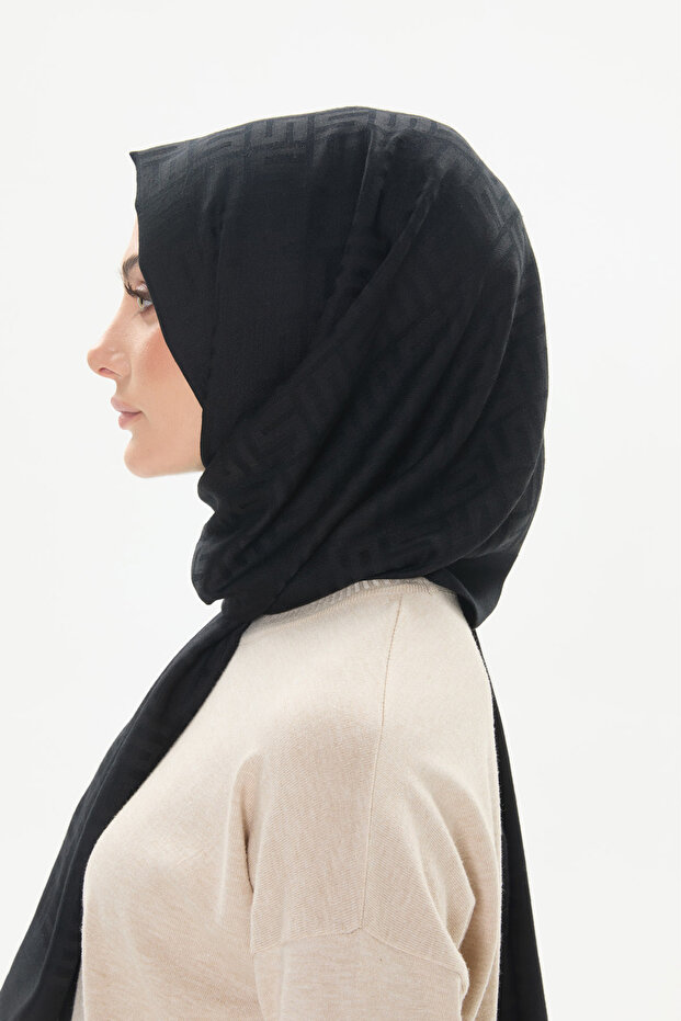 Dört S Logolu Yün Şal - 3