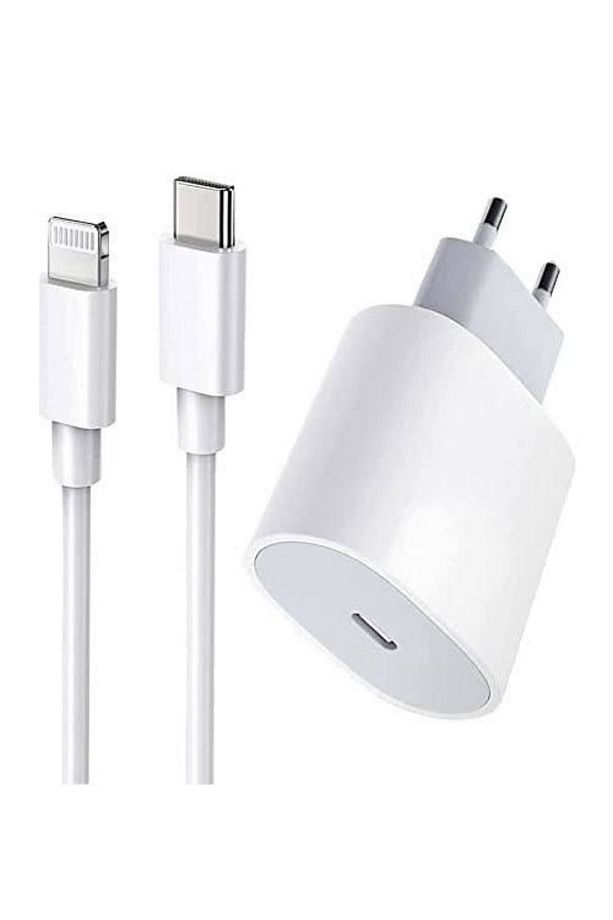 İPhone 11-12-13-14-14 Pro-14 Pro Max Uyumlu Type-C Lighting Girişli Hızlı Şarj Uyumlu Set - 2