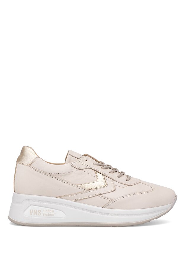 2216653Y Women's Genuine Leather Airflow Casual Shoes Beige