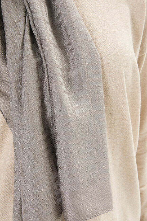 Dört S Logolu Yün Şal - 2