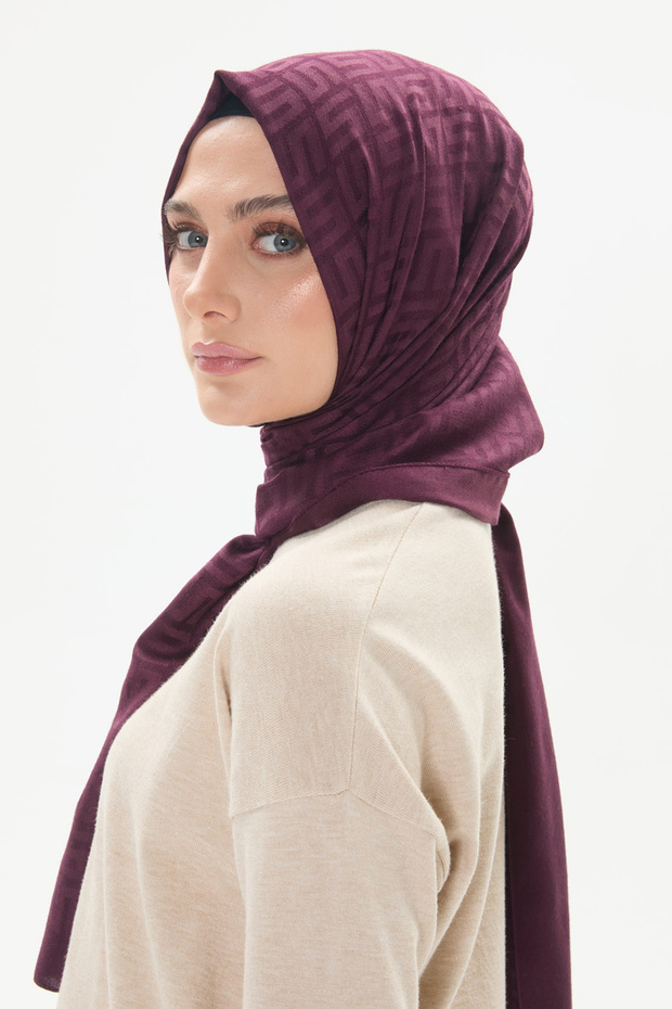 Dört S Logolu Yün Şal - 2