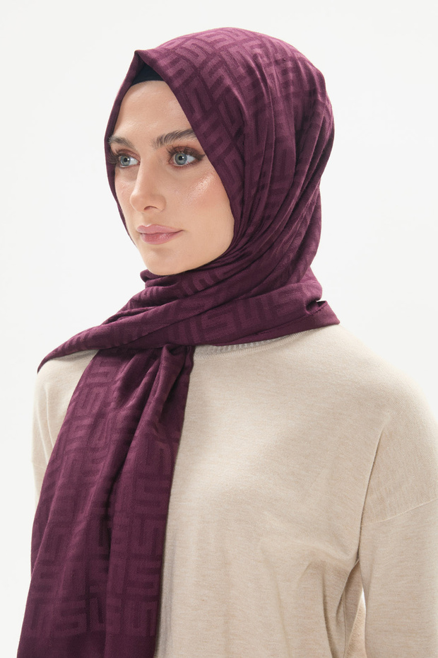 Dört S Logolu Yün Şal - 4