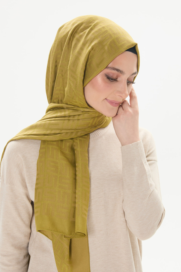 Dört S Logolu Yün Şal - 4