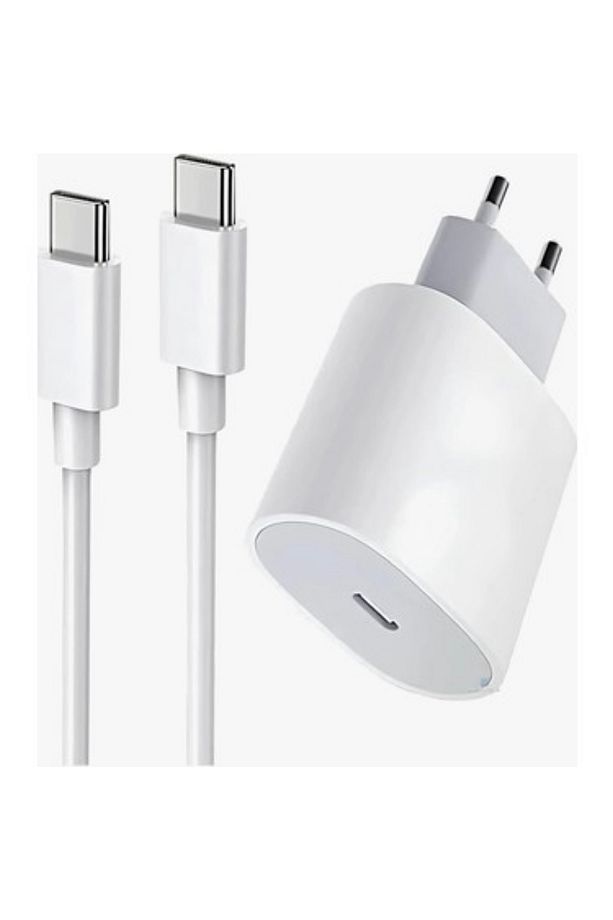 İPhone 15-15 Pro-15 Pro Max-16-16 Pro-16 Pro Max Uyumlu Type-C Girişli Hasır Kablolu Hızlı Şarj Seti - 1
