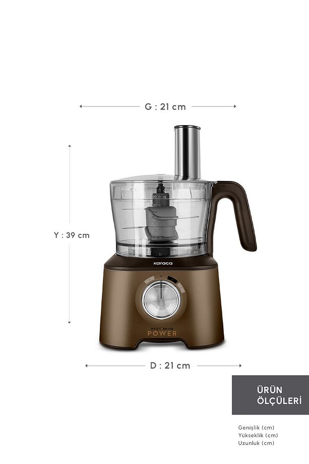 Mastermaid Power Multifunctional 10 in 1 Walnut Brown Mutfak Robotu 2000W - 2