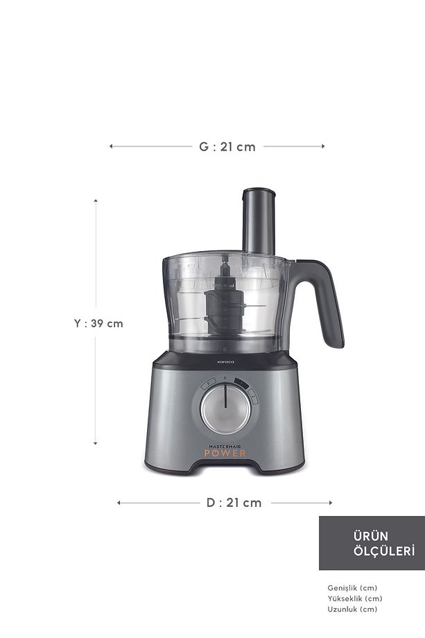 Mastermaid Power Multifunctional 10 In 1 Galaxy Grey Mutfak Robotu, Blender Seti 2000w - 2