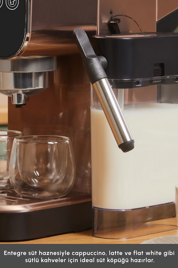 Mycaffee Barista S20 Entegre Süt Hazneli Otomatik Espresso ve Latte Makinesi Amber - 7