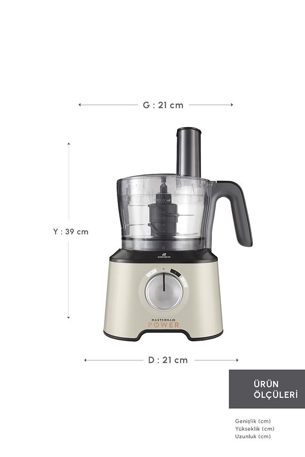 Mastermaid Power Multifunctional 10 In 1 Soft Cream Mutfak Robotu, Blender Seti 2000w - 2