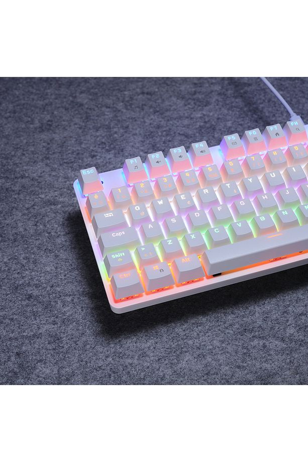 Kb-mekanik 1 Lumos Usb Rainbow Aydınlatmalı Full Anti-ghosting Mekanik Gaming Oyuncu Klavye - 6