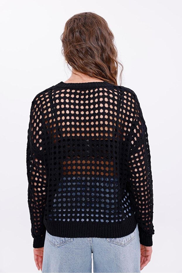 Delikli Kadın Bluz - 5