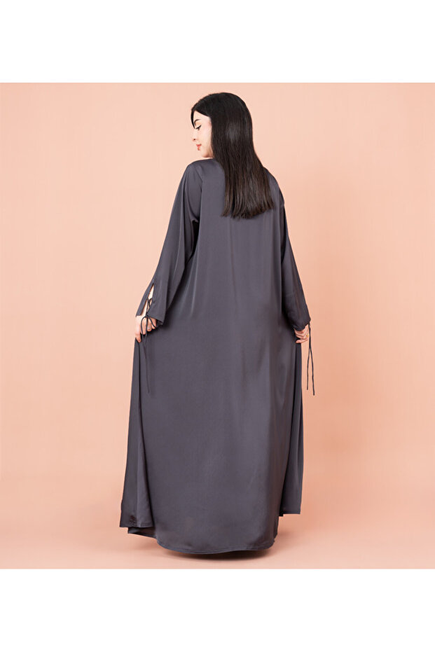 عباية مفتوحة برباط أمامي - 3